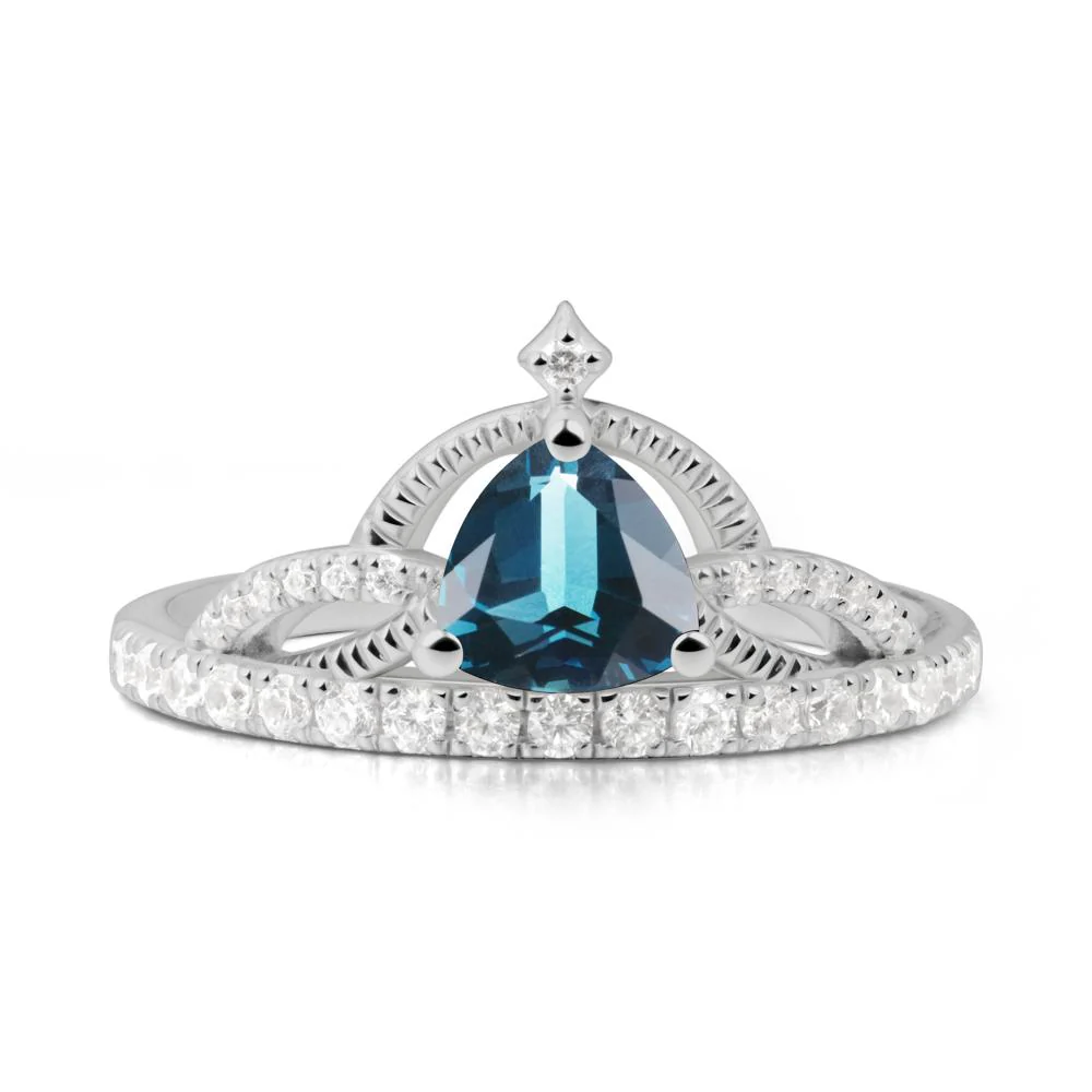 Tiara London Blue Topaz Engagement Ring - Image 9