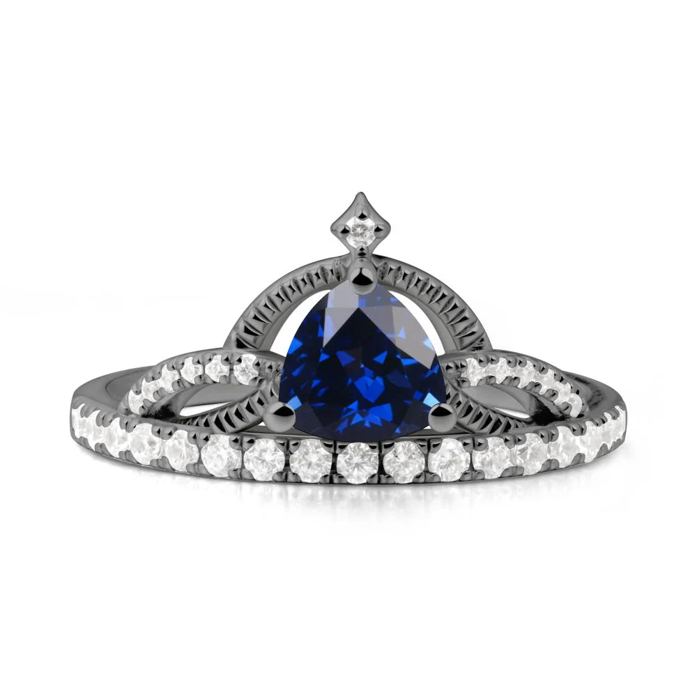 Tiara Sapphire Engagement Ring - Image 5