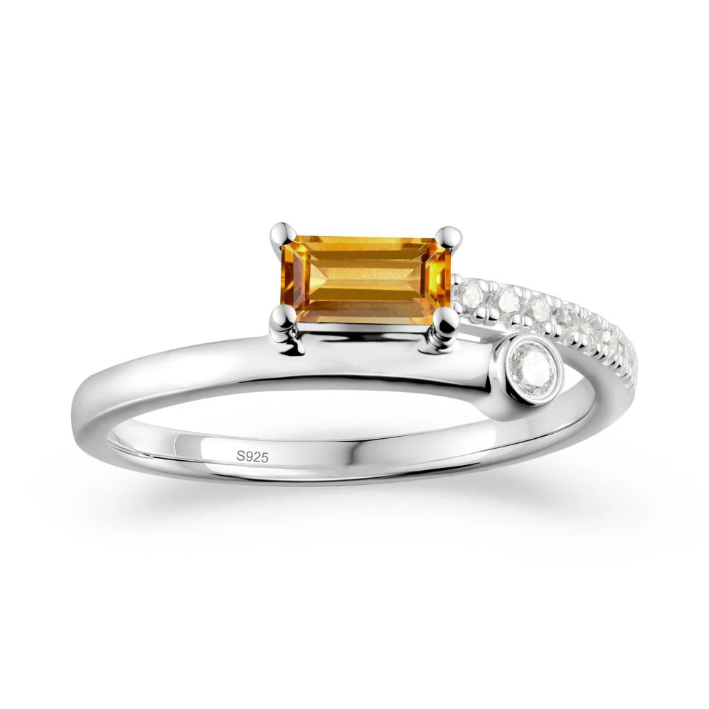 Toi Et Moi Citrine Ring for Women - Image 3