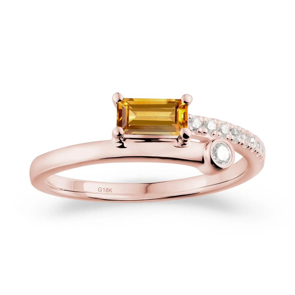 Toi Et Moi Citrine Ring for Women - Image 5