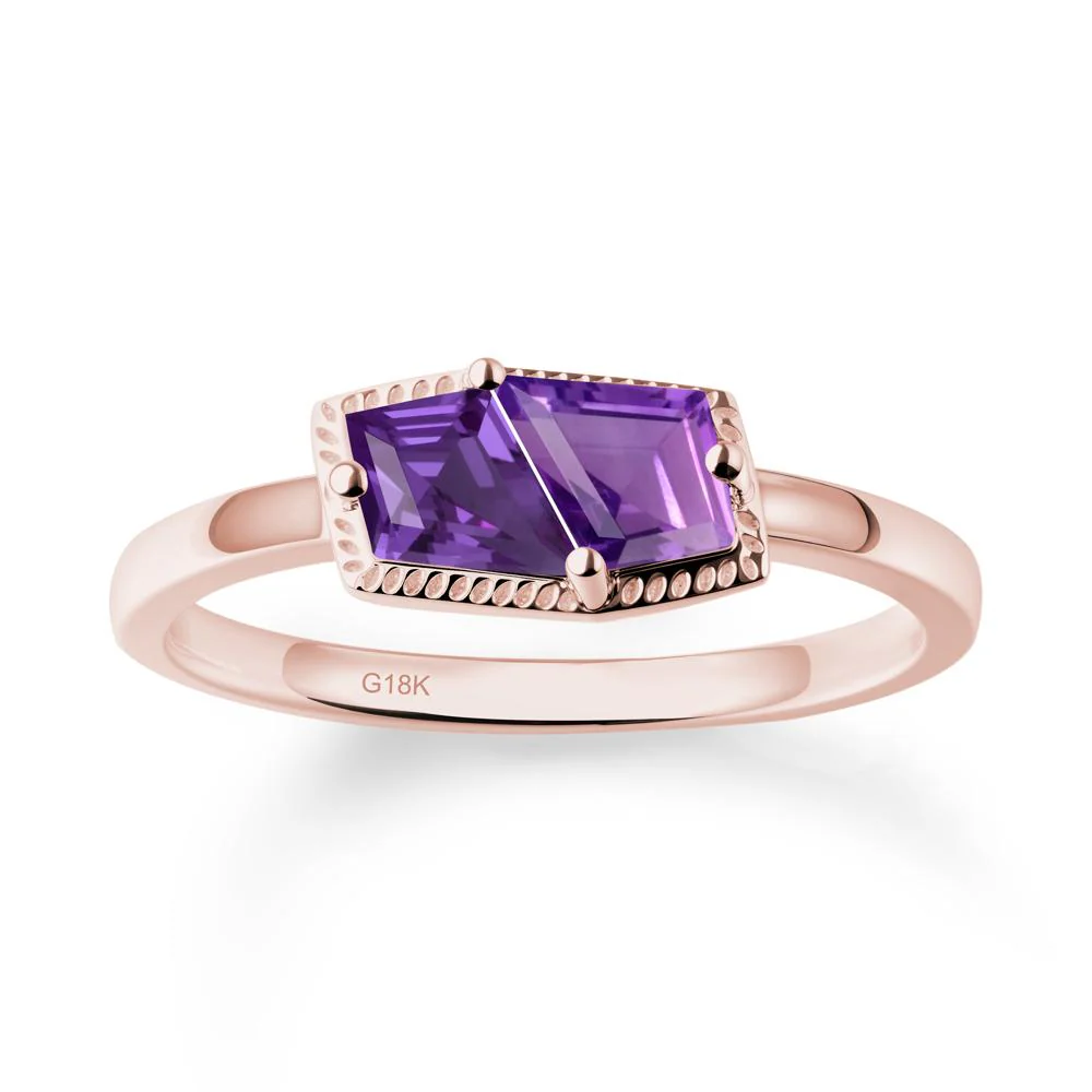 Toi Et Moi Kite Amethyst Ring - Image 4