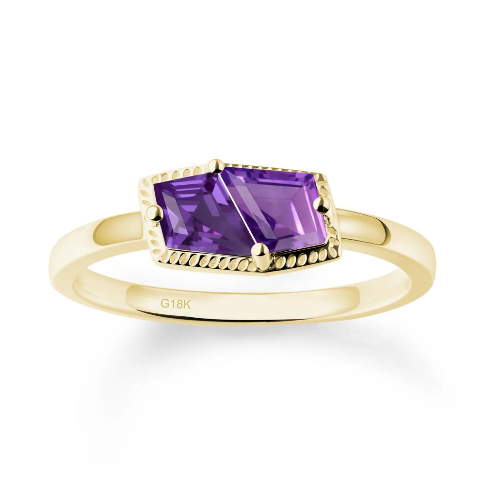 Toi Et Moi Kite Amethyst Ring - Image 6