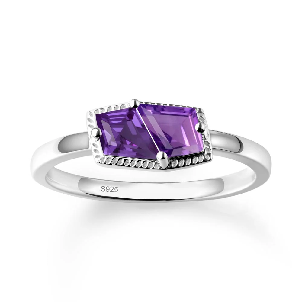 Toi Et Moi Kite Amethyst Ring - Image 9