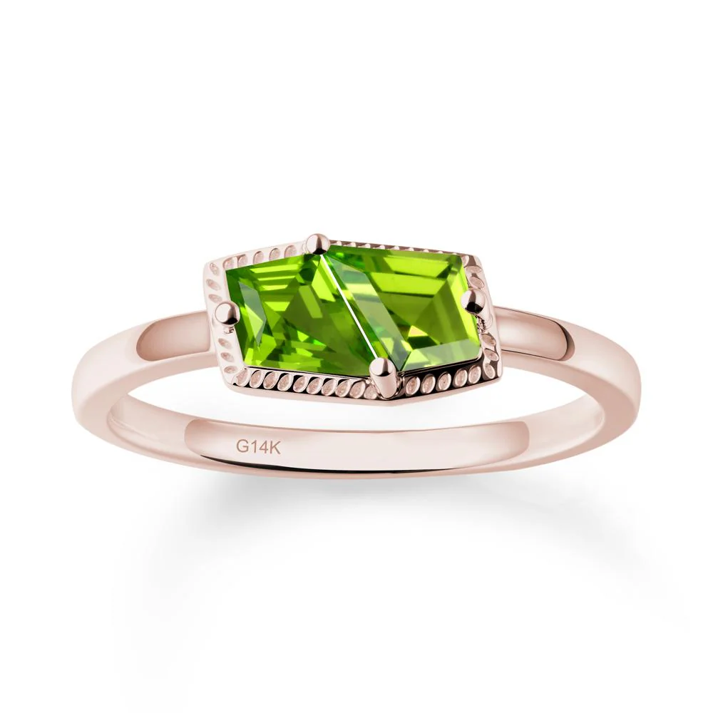 Toi Et Moi Kite Peridot Ring - Image 2