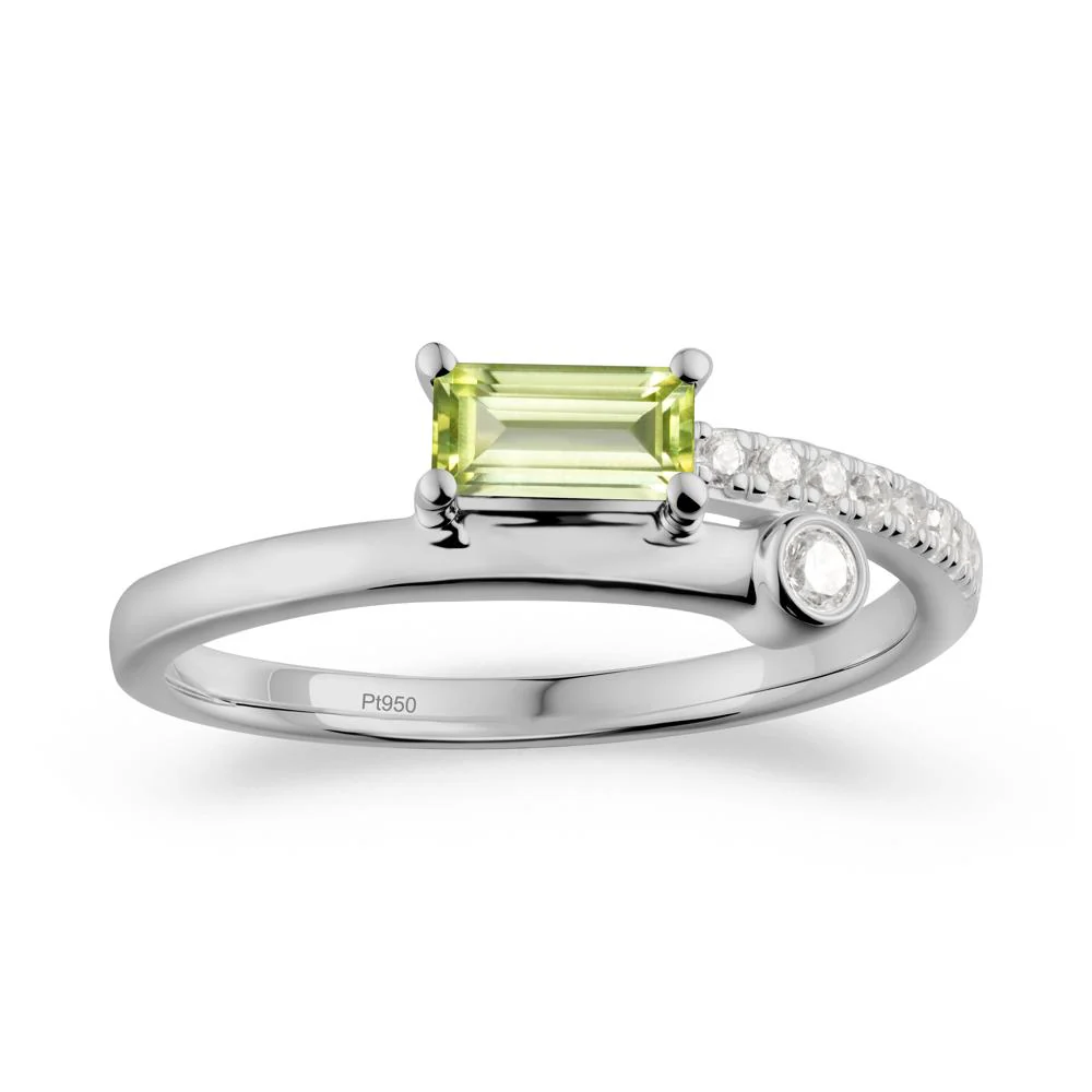 Toi Et Moi Peridot Ring for Women - Image 3