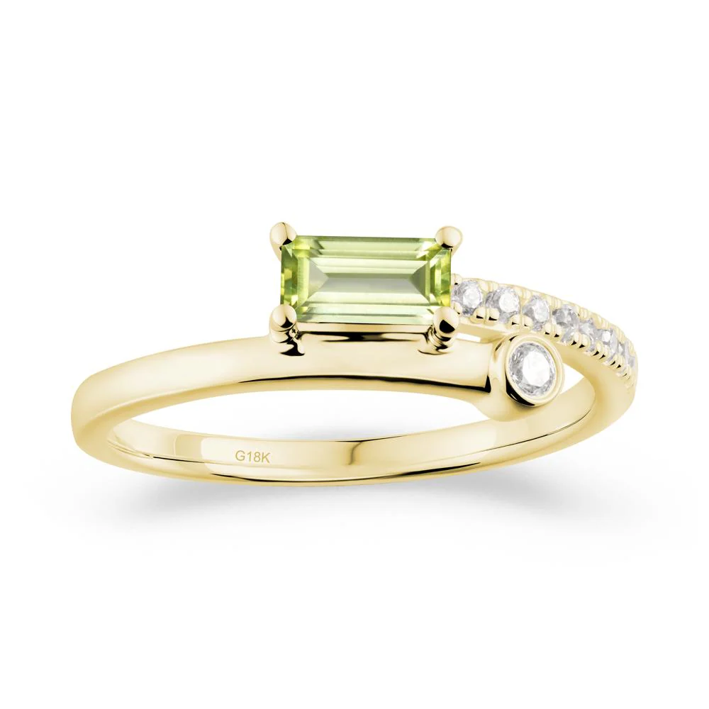 Toi Et Moi Peridot Ring for Women - Image 4