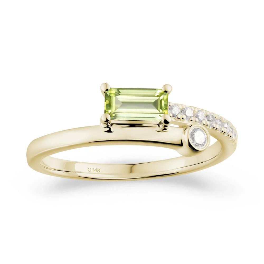 Toi Et Moi Peridot Ring for Women - Image 5