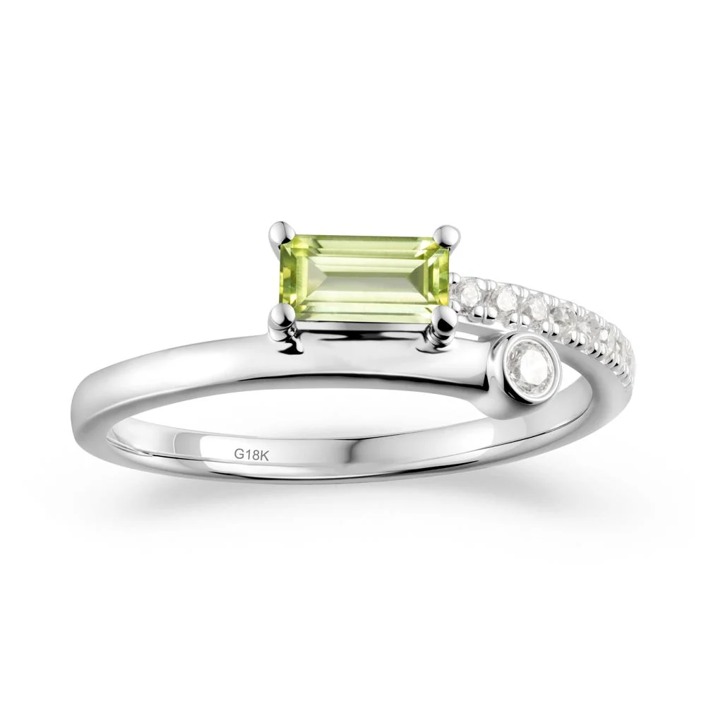 Toi Et Moi Peridot Ring for Women - Image 6