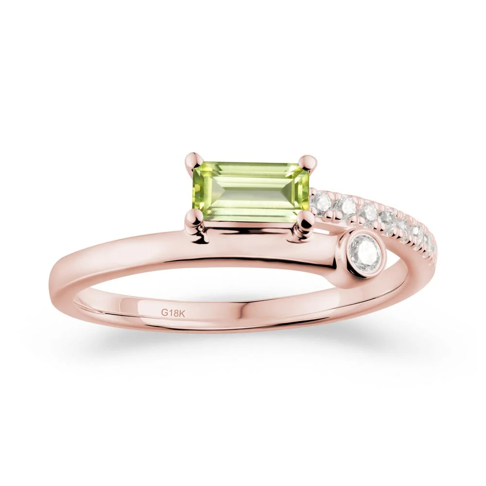 Toi Et Moi Peridot Ring for Women - Image 8