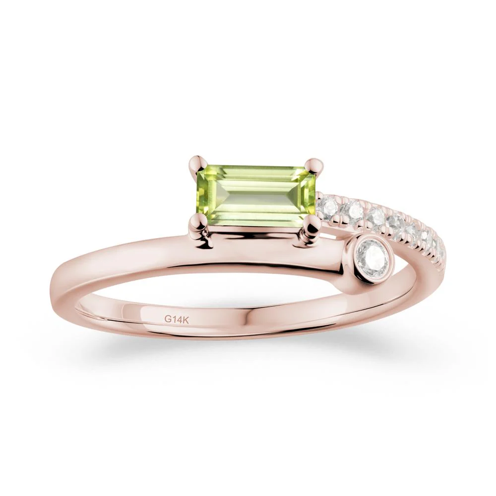 Toi Et Moi Peridot Ring for Women - Image 9
