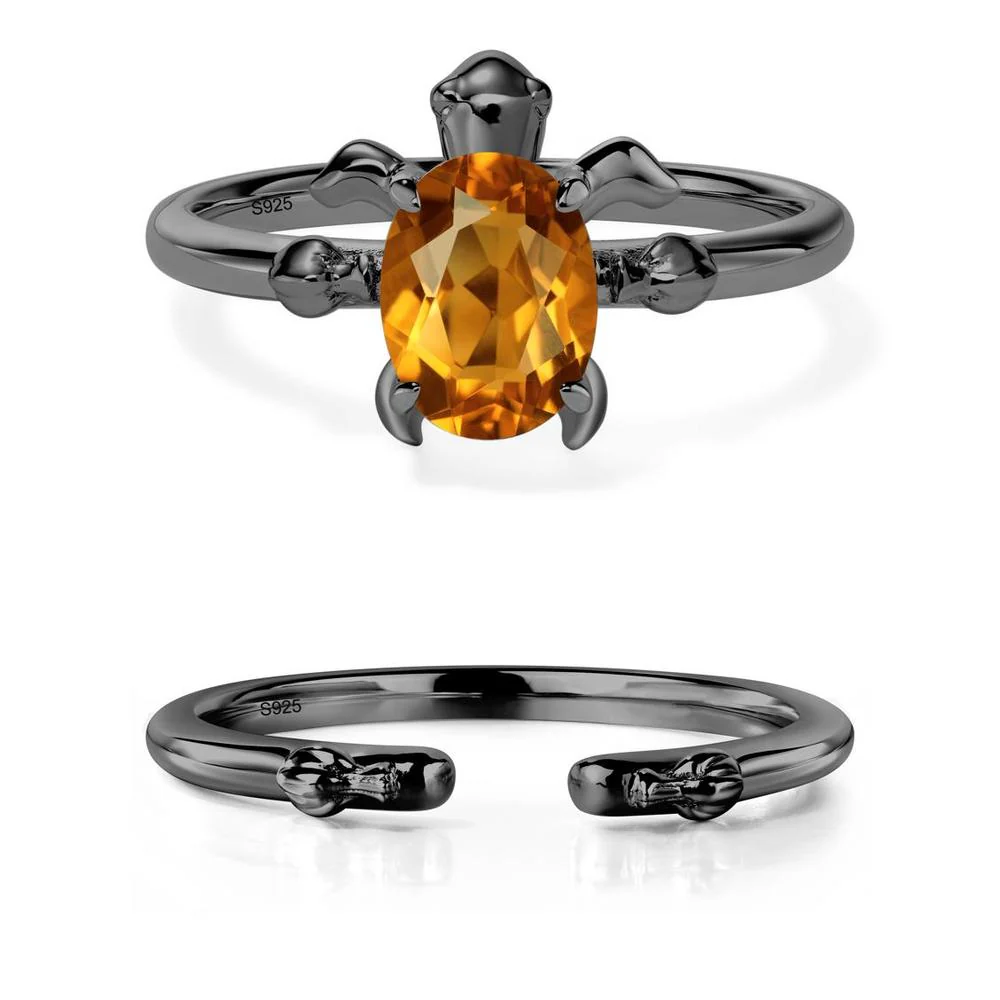 Citrine Turtle Engagement Ring - Image 23