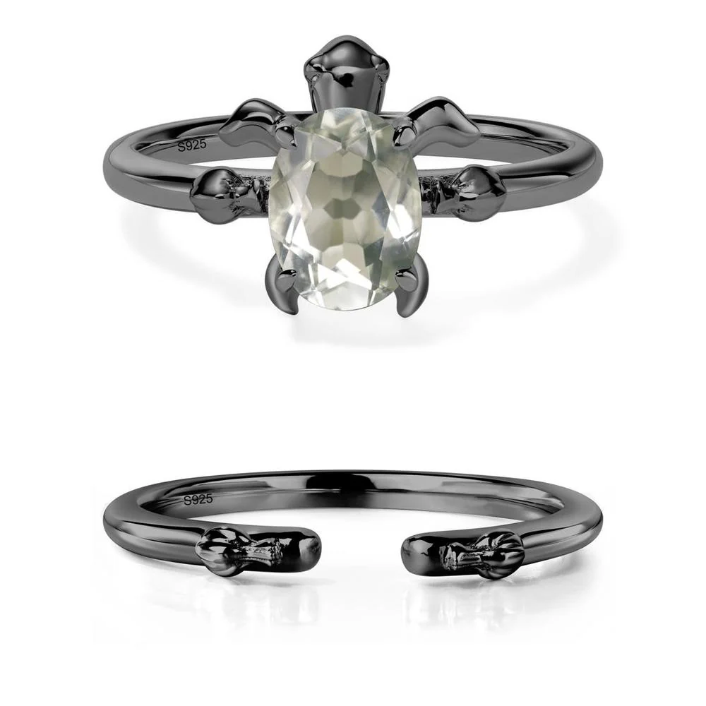 Green Amethyst Sea Turtle Ring - Image 23