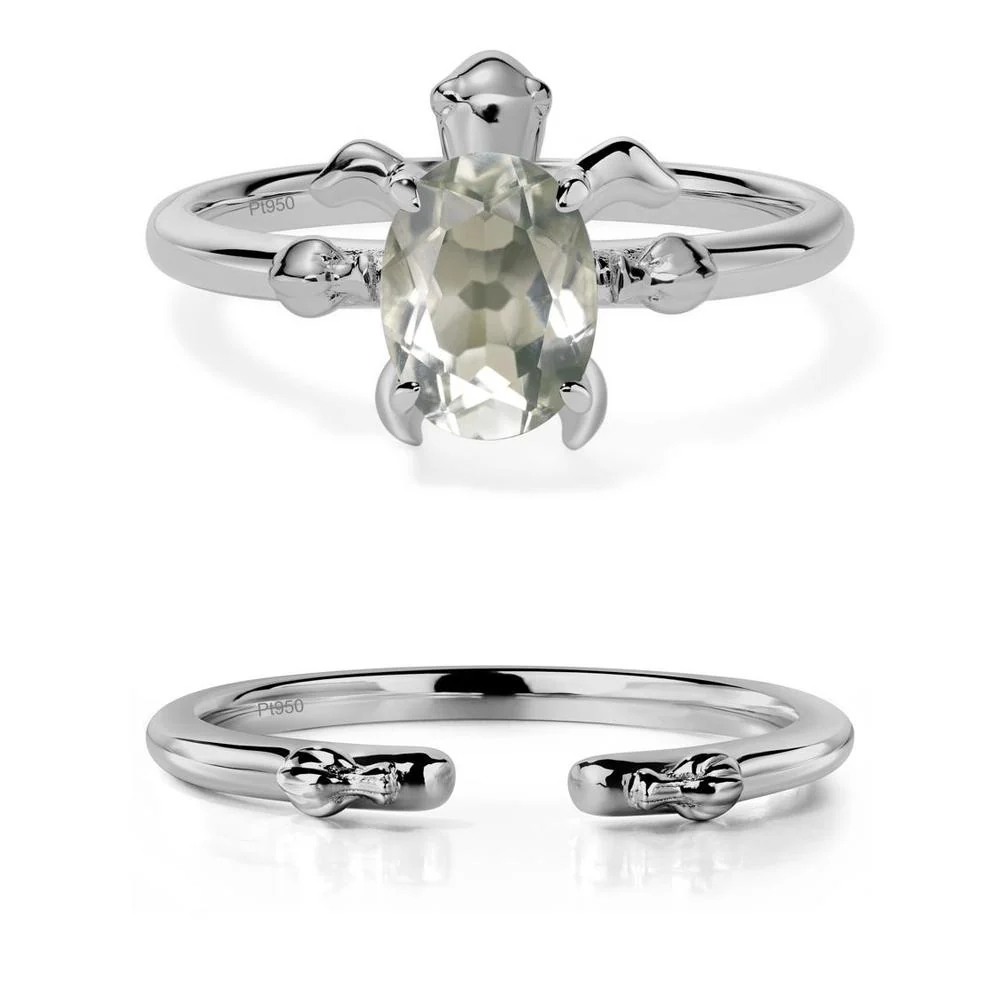 Green Amethyst Sea Turtle Ring - Image 25