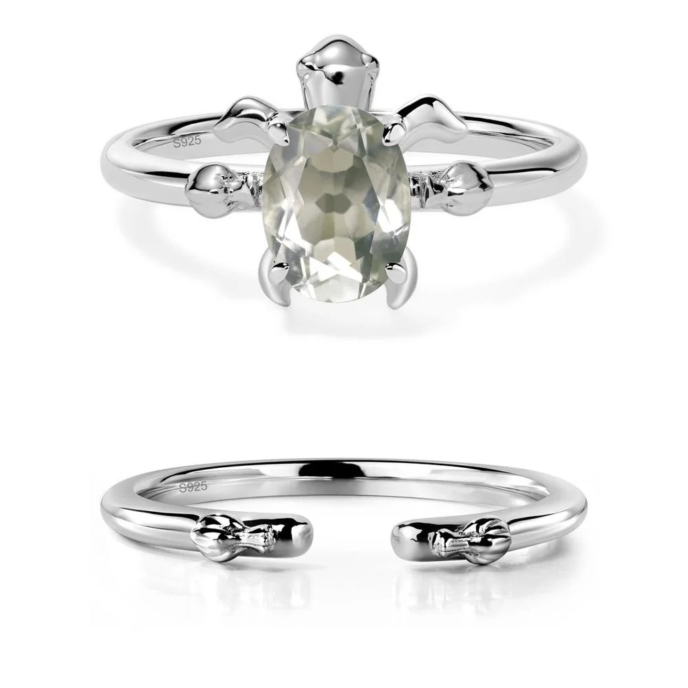 Green Amethyst Sea Turtle Ring - Image 27
