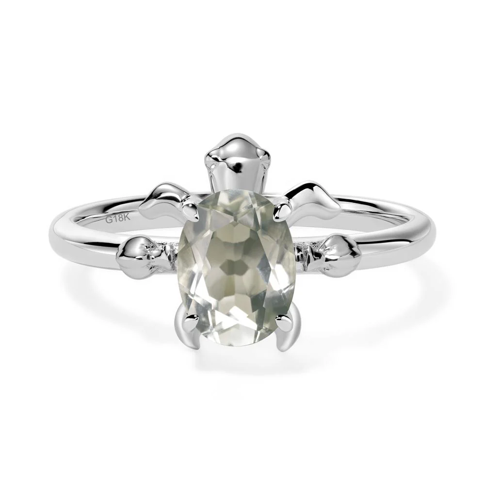 Green Amethyst Sea Turtle Ring - Image 6