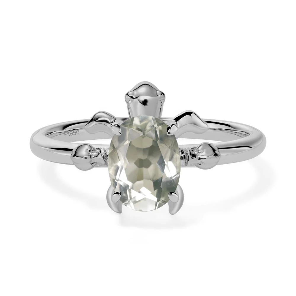 Green Amethyst Sea Turtle Ring - Image 9