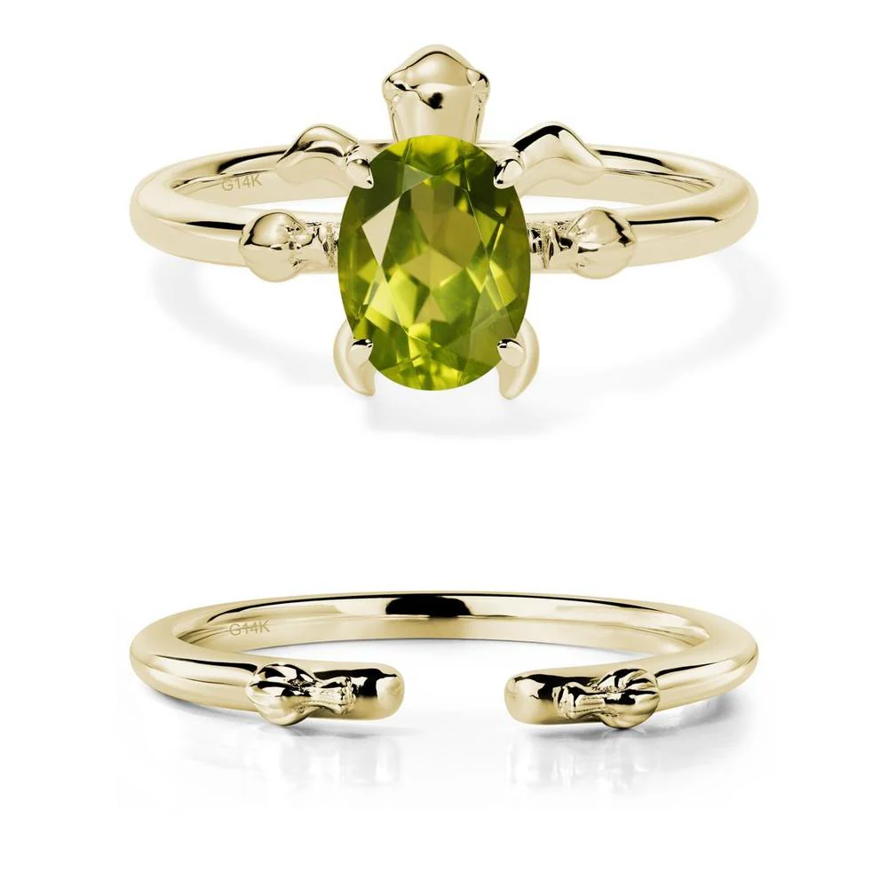 Peridot Sea Turtle Ring - Image 15