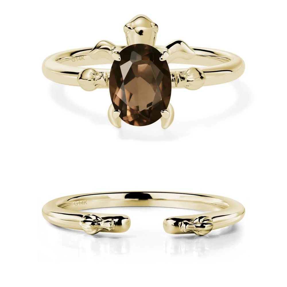 Smoky Quartz Sea Turtle Ring - Image 15