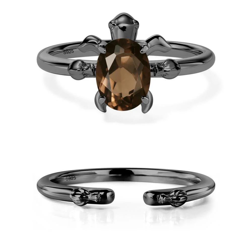 Smoky Quartz Sea Turtle Ring - Image 23