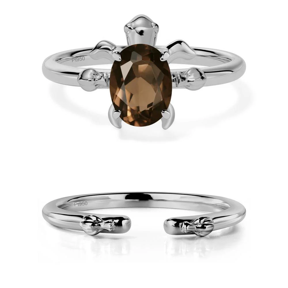Smoky Quartz Sea Turtle Ring - Image 25