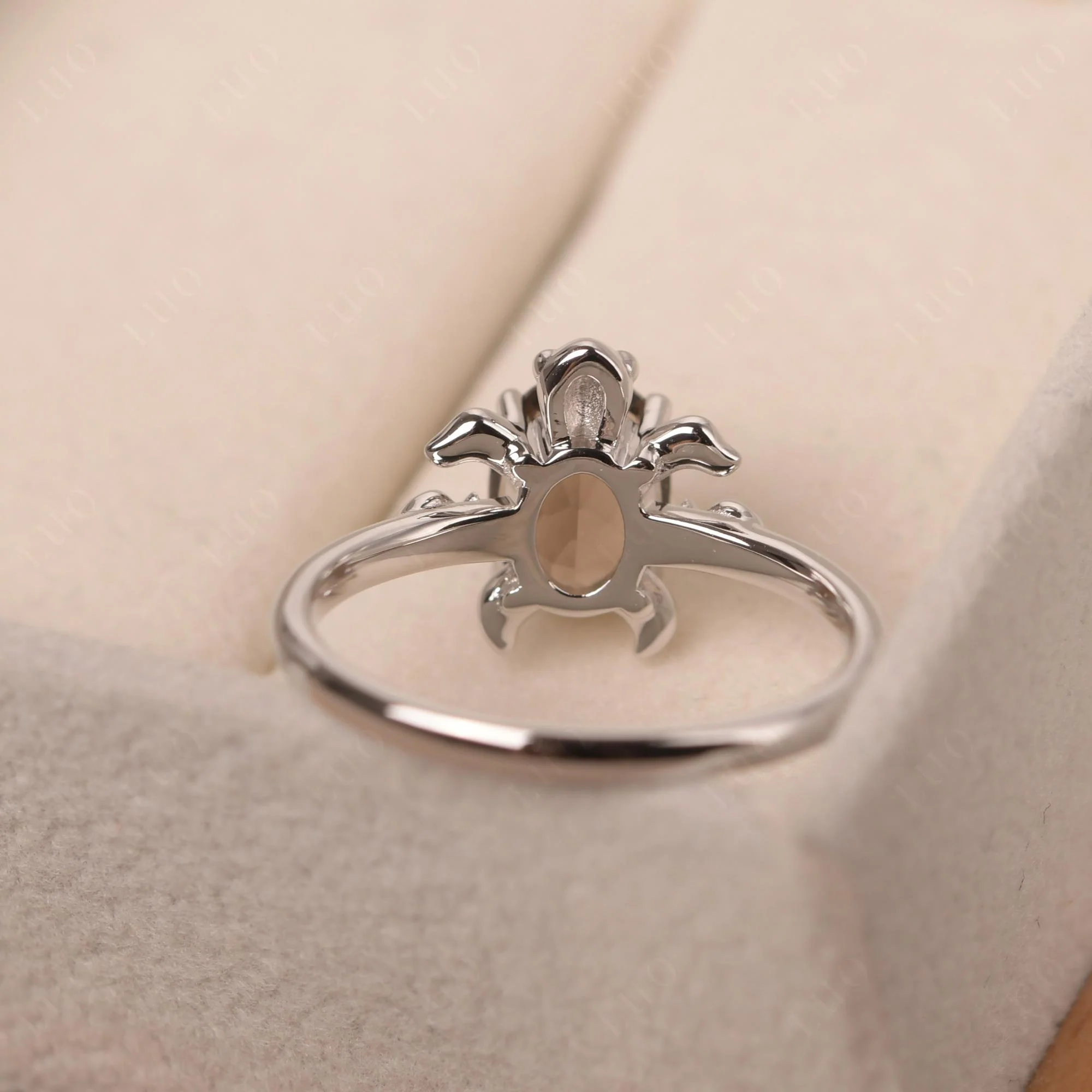 Smoky Quartz Sea Turtle Ring - Image 31