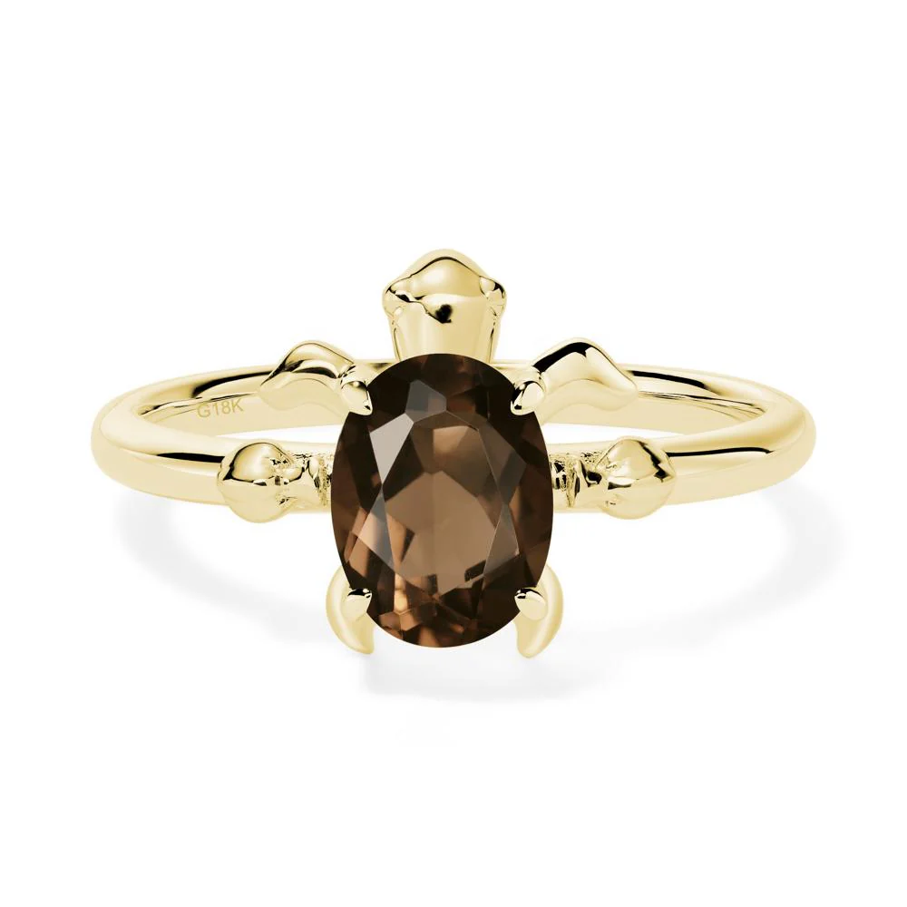 Smoky Quartz Sea Turtle Ring - Image 7