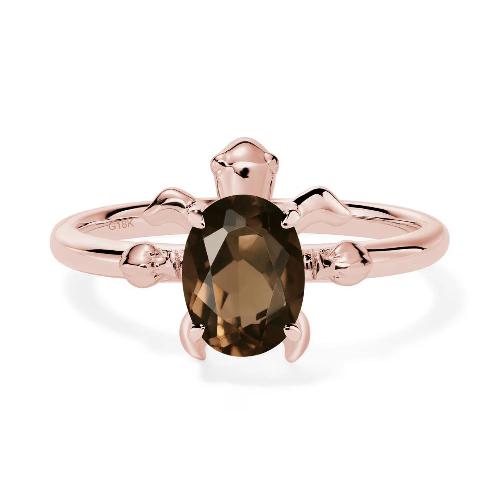 Smoky Quartz Sea Turtle Ring - Image 8