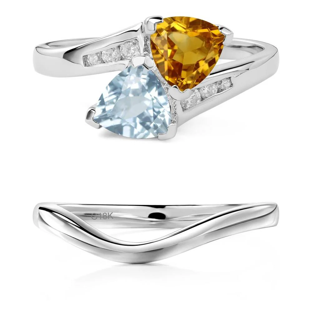 Citrine and Aquamarine Ring - Image 19