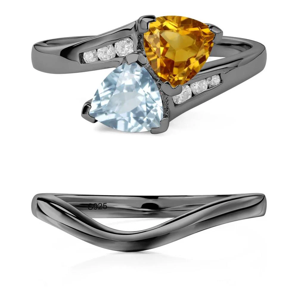 Citrine and Aquamarine Ring - Image 23