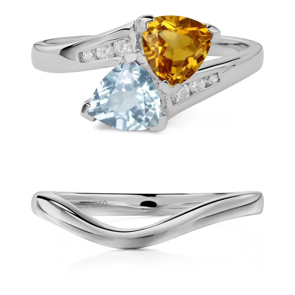 Citrine and Aquamarine Ring - Image 25