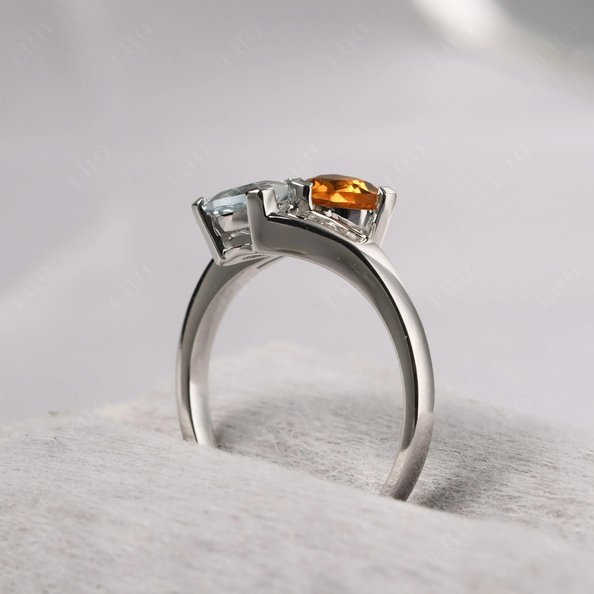 Citrine and Aquamarine Ring - Image 32