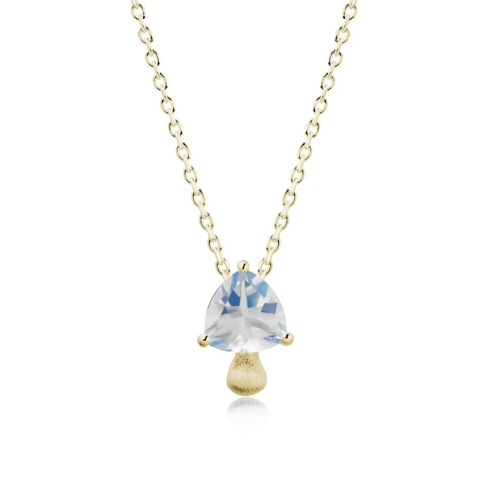Trillion Cut Moonstone Brushed Necklace - Image 3