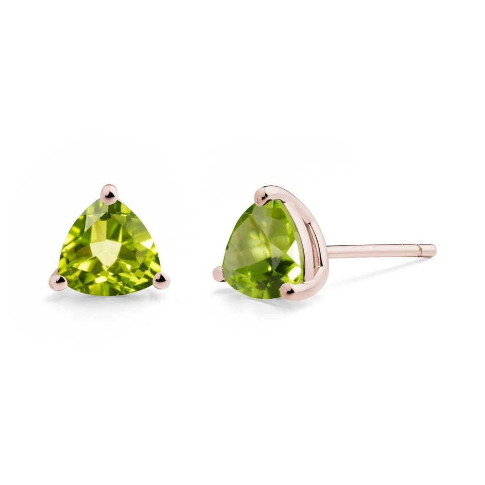 Peridot Stud Earrings - Image 3