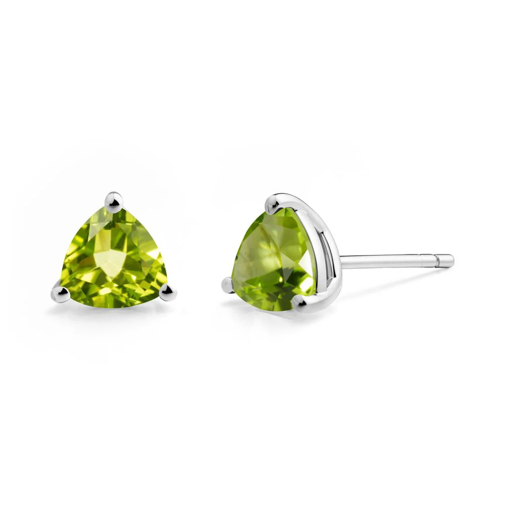 Peridot Stud Earrings - Image 4