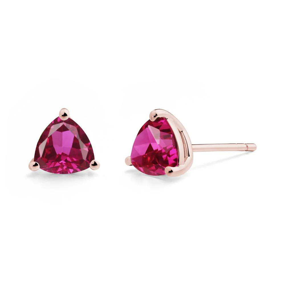 Ruby Stud Earrings - Image 6