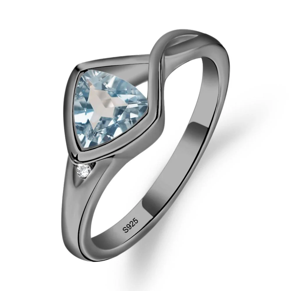 Aquamarine Arrowhead Ring - Image 2