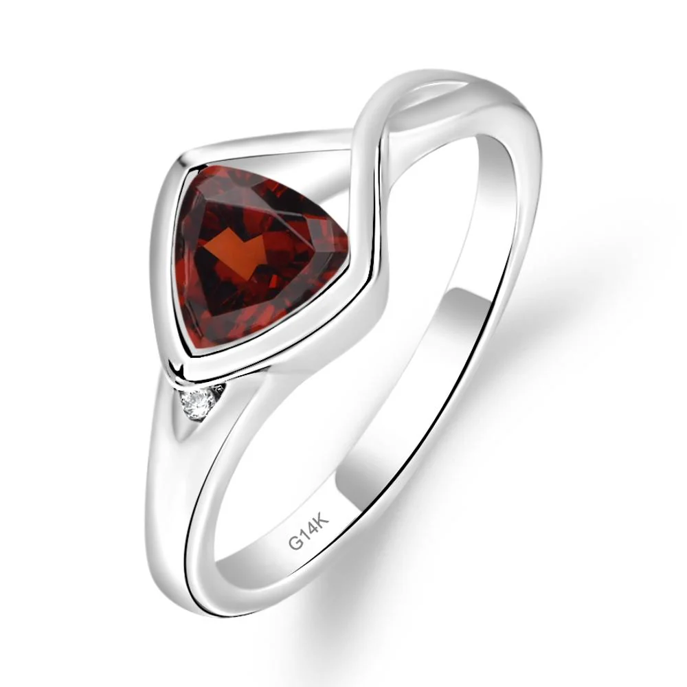 Garnet Arrowhead Ring