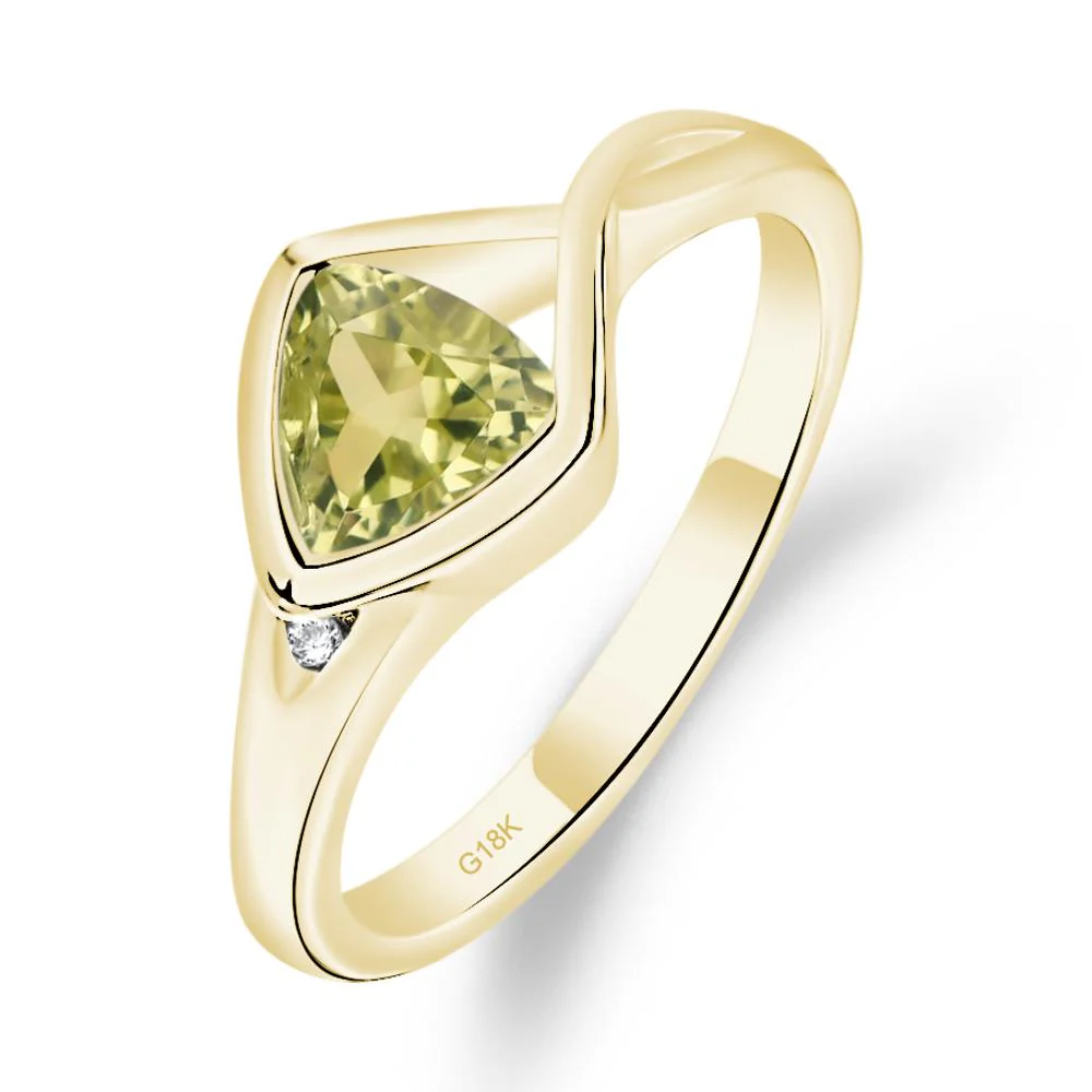 Lemon Quartz Arrowhead Ring - Image 2