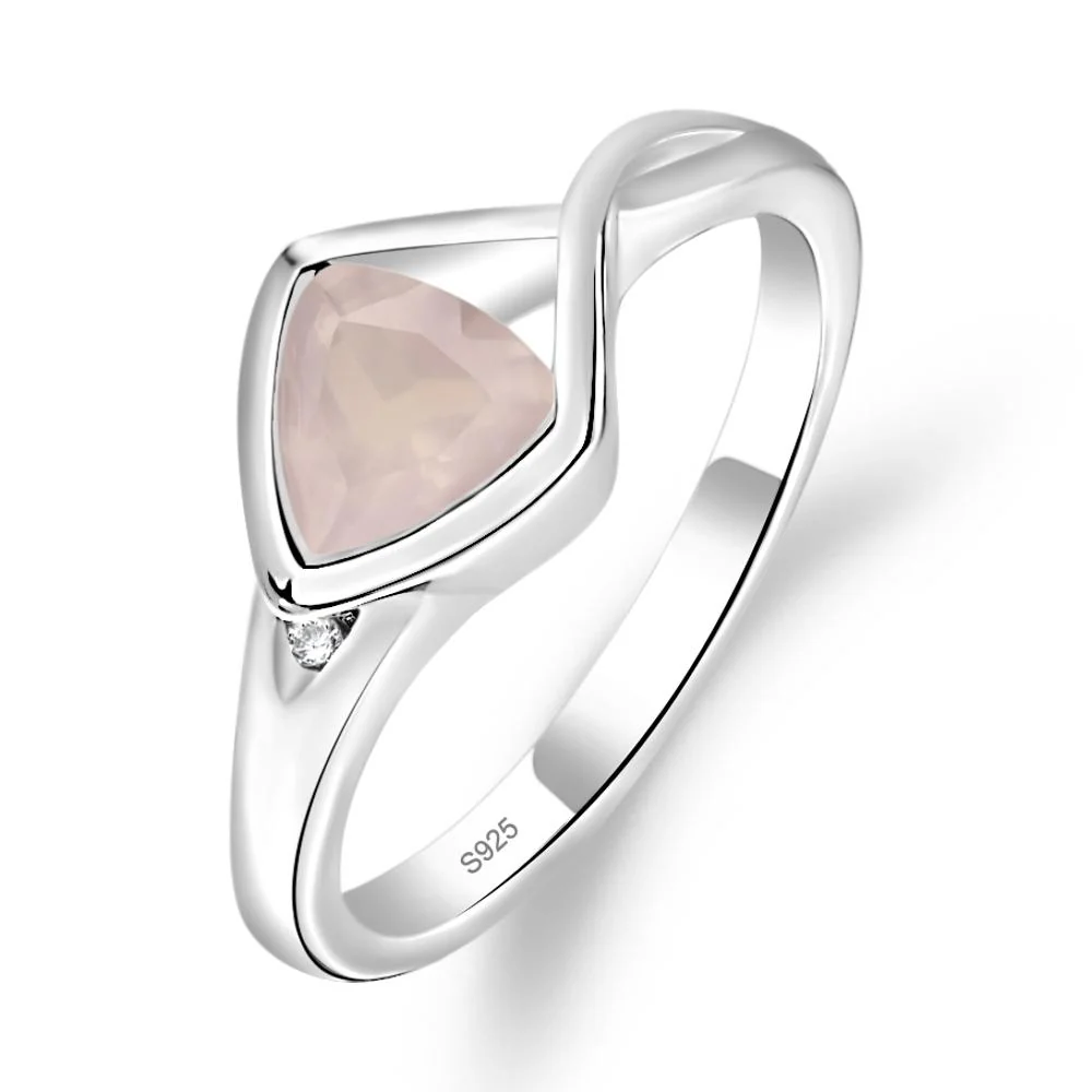 Rose Quartz Arrowhead Ring - Image 3