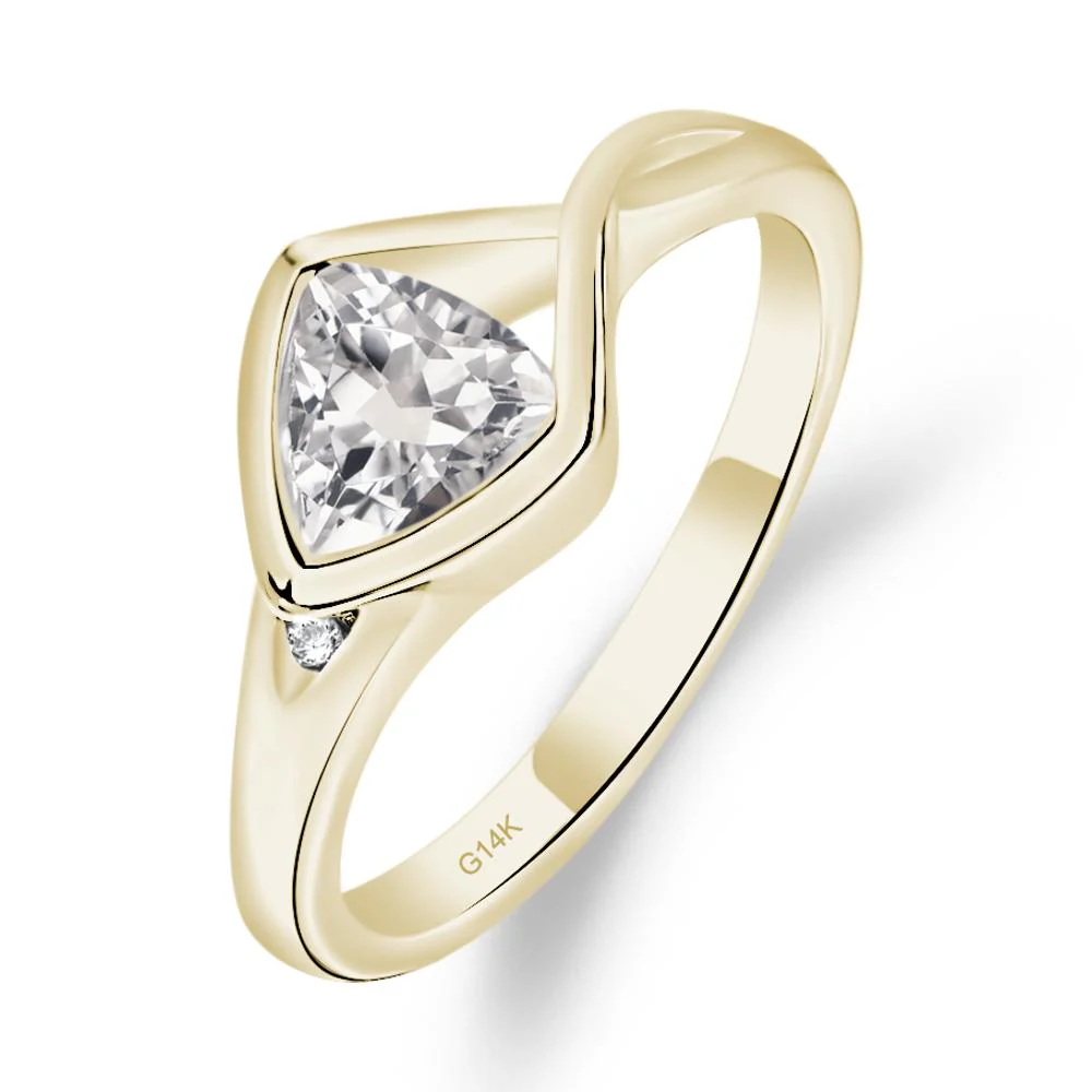 White Topaz Arrowhead Ring - Image 2