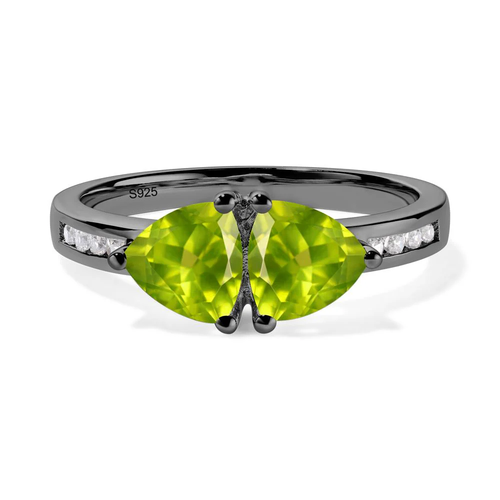 Trillion Cut Two Stone Peridot Ring - Image 6