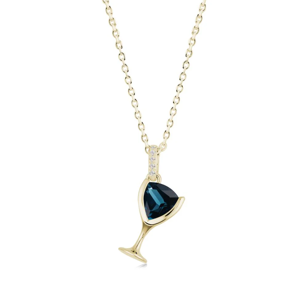 Trillion London Blue Topaz Bezel Necklace - Image 7