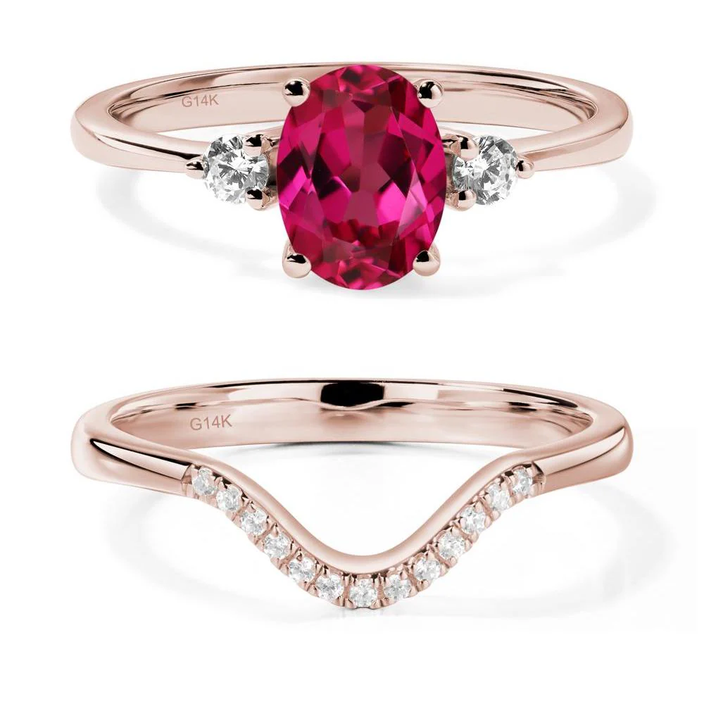 Trilogy Oval Ruby Ring - Image 11
