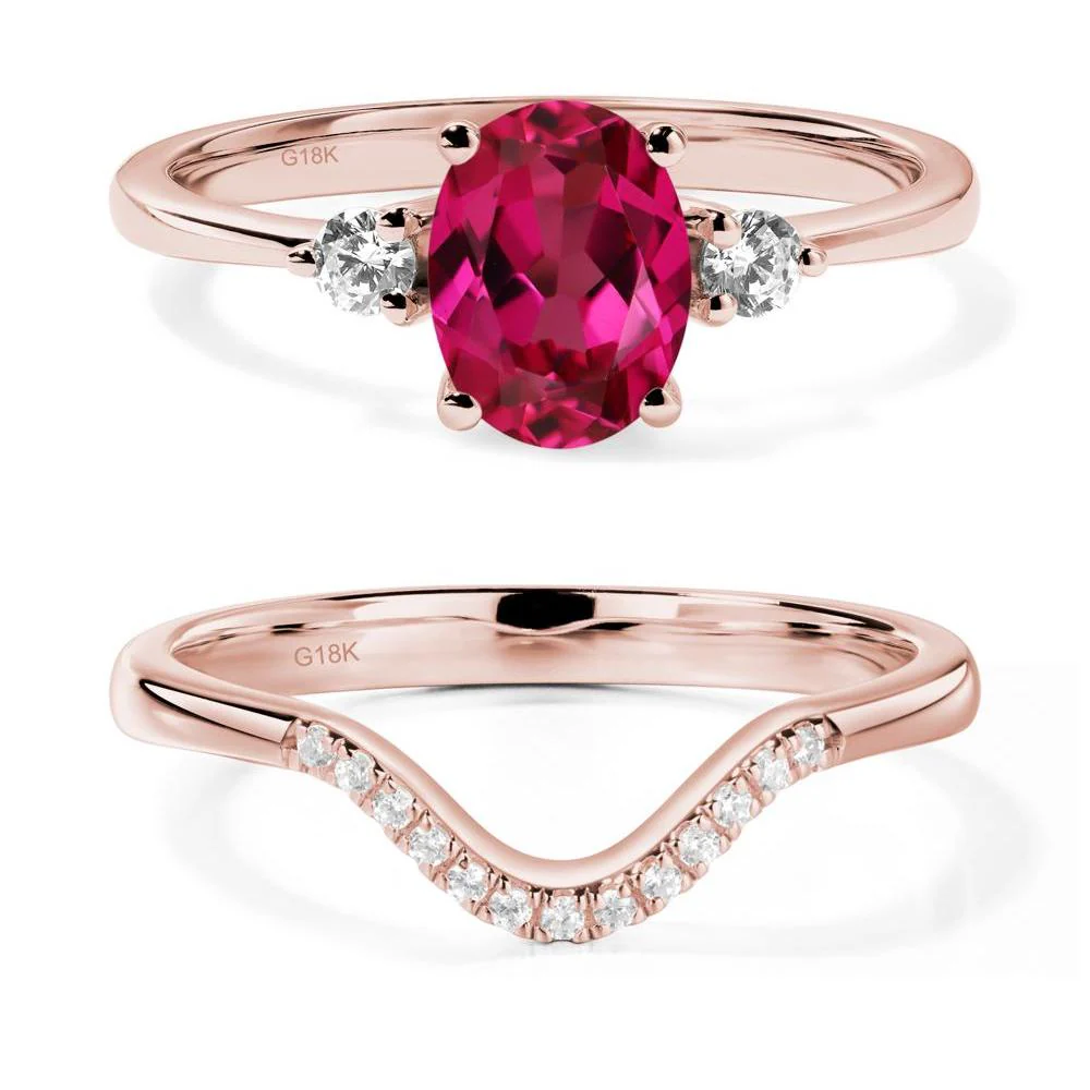 Trilogy Oval Ruby Ring - Image 17