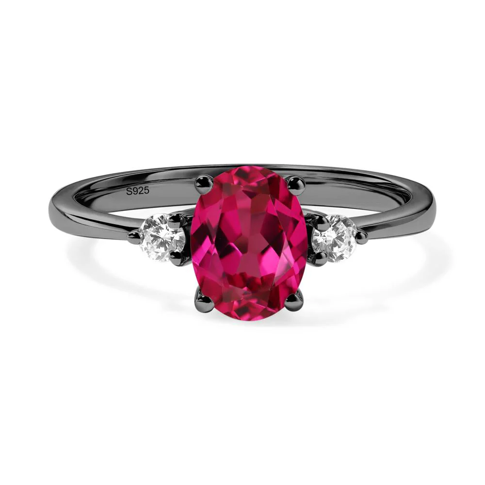 Trilogy Oval Ruby Ring - Image 2