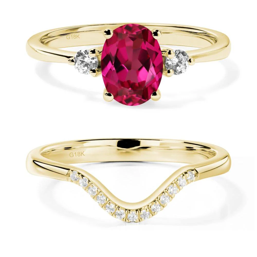 Trilogy Oval Ruby Ring - Image 21