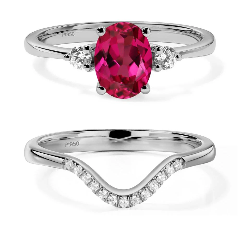 Trilogy Oval Ruby Ring - Image 25