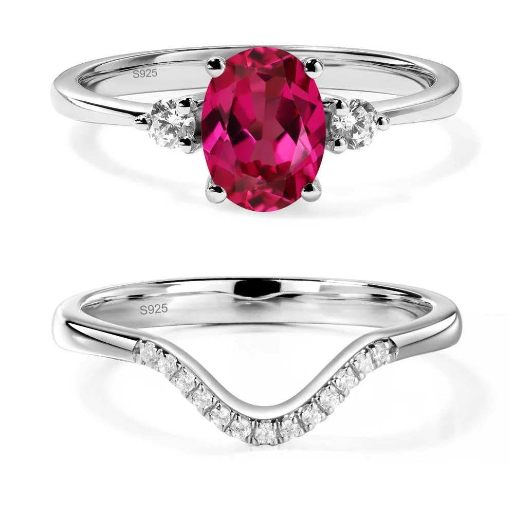 Trilogy Oval Ruby Ring - Image 27