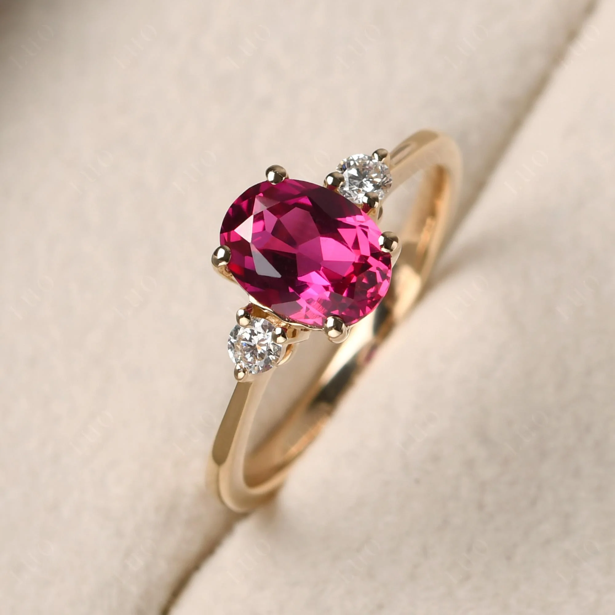 Trilogy Oval Ruby Ring - Image 29