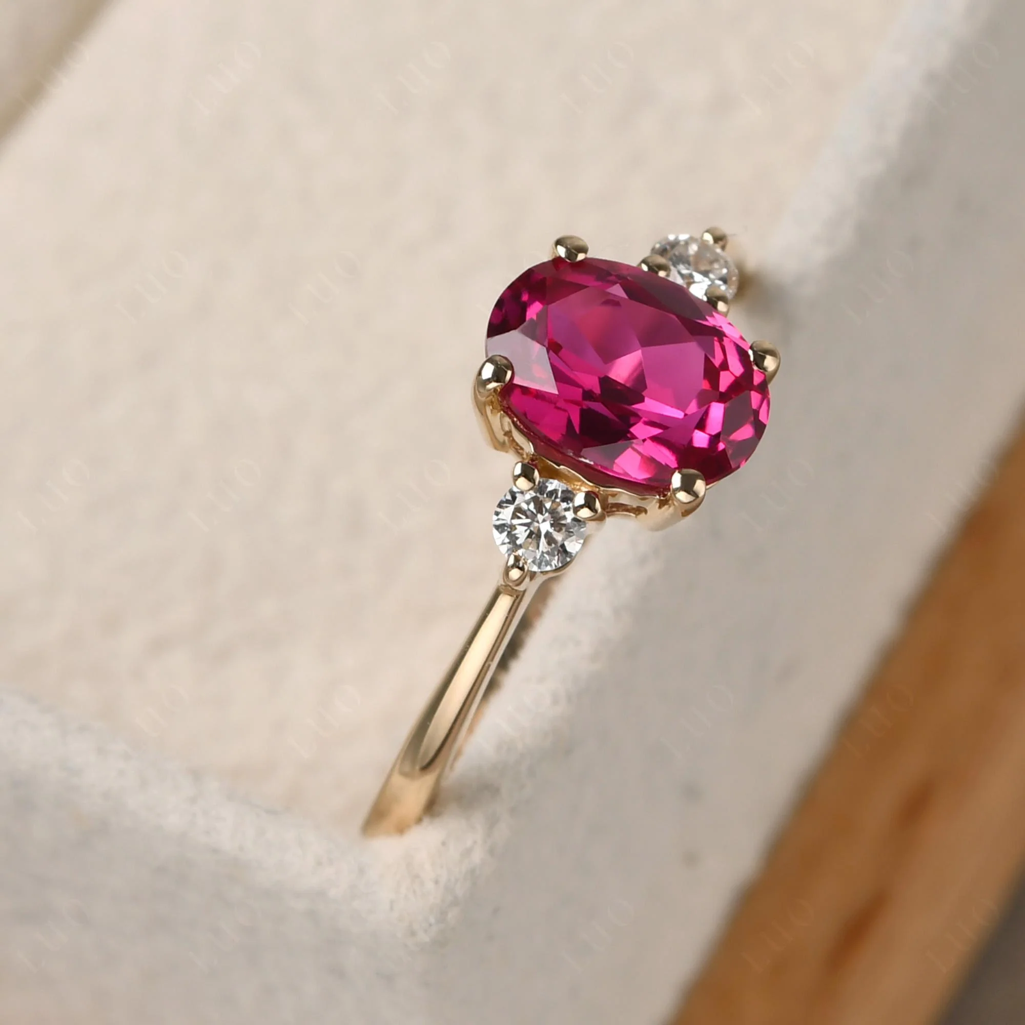 Trilogy Oval Ruby Ring - Image 30